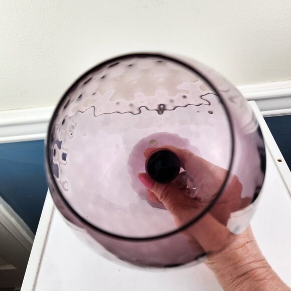 Empoli Amethyst Purple Brandy Snifter Italy Art Glass - Picture 4 of 6